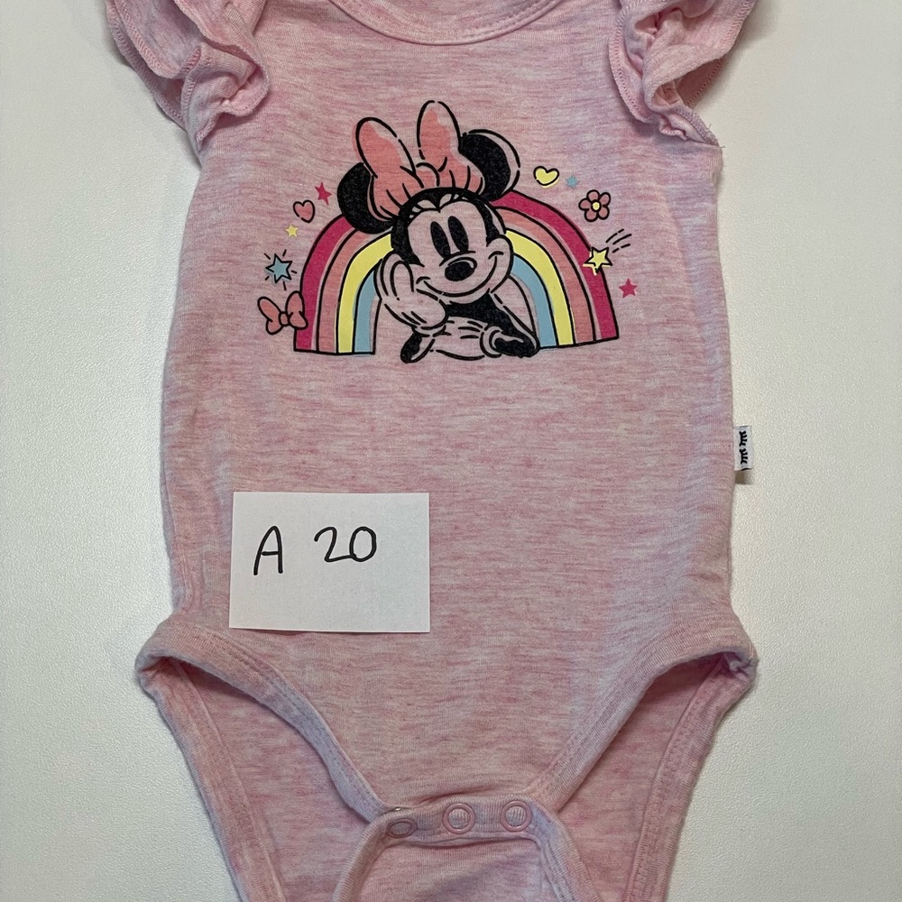 Little Sleepies Minnie forever short flutter sleeved bodysuit
